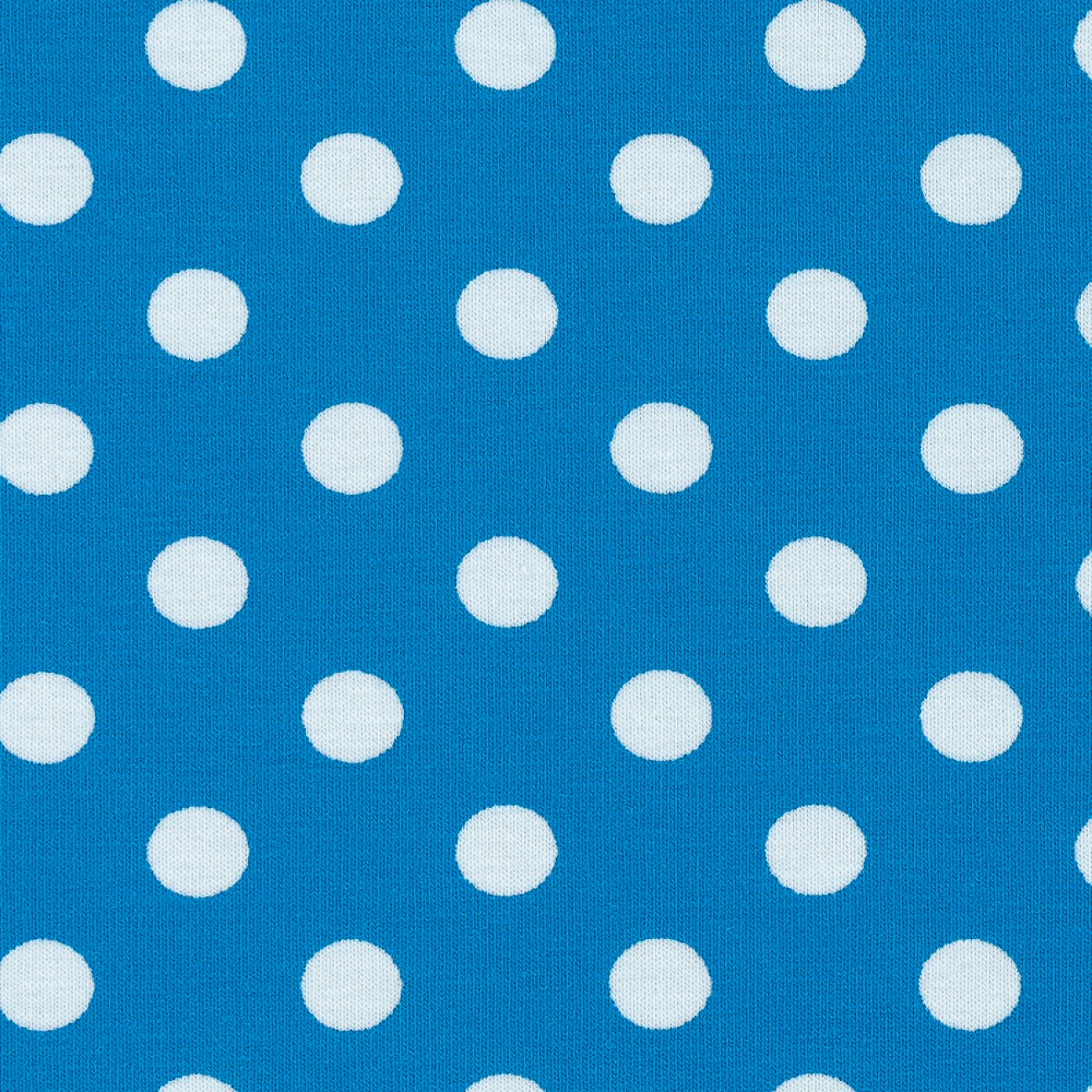 Jersey Swafing - Punkte - 1 cm - Türkis